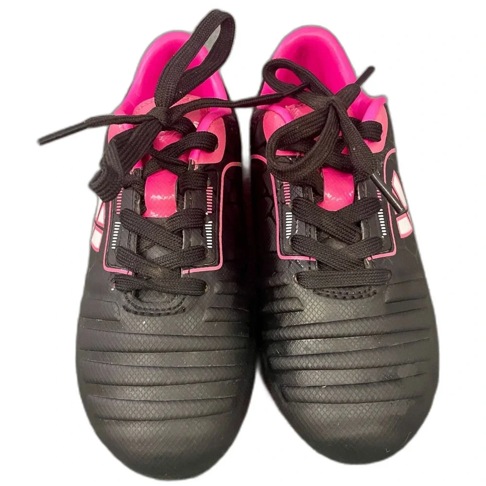 Vizari Avalon Jr FG Kids Soccer Cleats Black and Pink Fuchsia Size 10 - Picture 2 of 5
